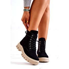 PS1 Wildlederstiefel Gebundener Schwarzer Hurrikan 2