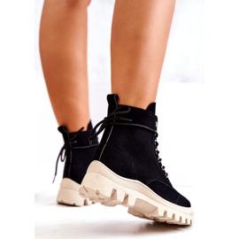 PS1 Wildlederstiefel Gebundener Schwarzer Hurrikan 4