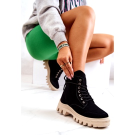 PS1 Wildlederstiefel Gebundener Schwarzer Hurrikan 6