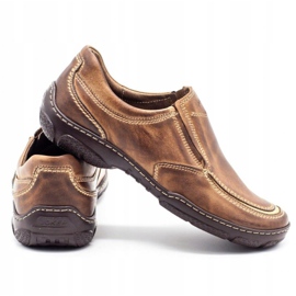 Joker Herren Leder Loafer 213 braun 3