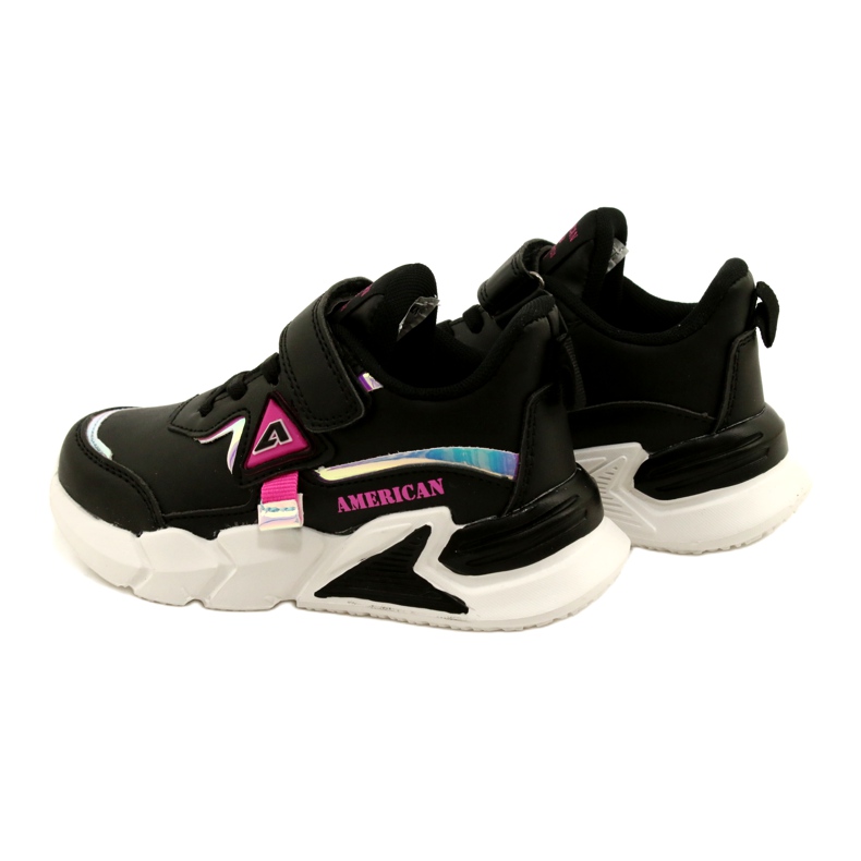 American Club Klettsportschuhe mit Hologramm AA24/22 Schwarz 5