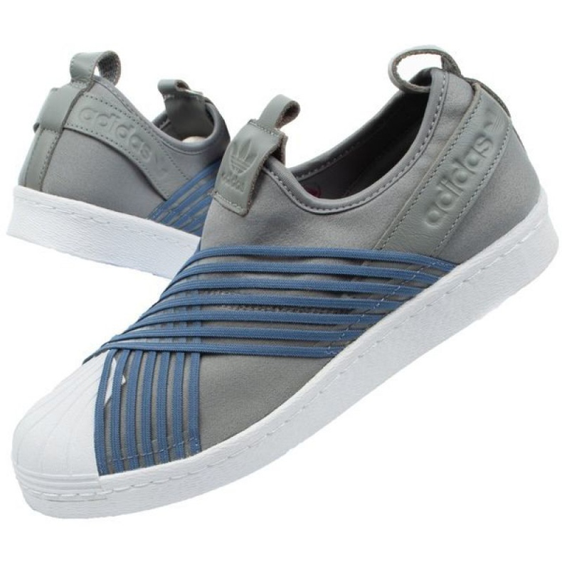 Adidas Superstar Slipon W CG6012 Schuhe blau grau 1