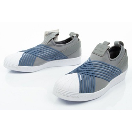 Adidas Superstar Slipon W CG6012 Schuhe blau grau 4