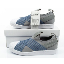 Adidas Superstar Slipon W CG6012 Schuhe blau grau 5