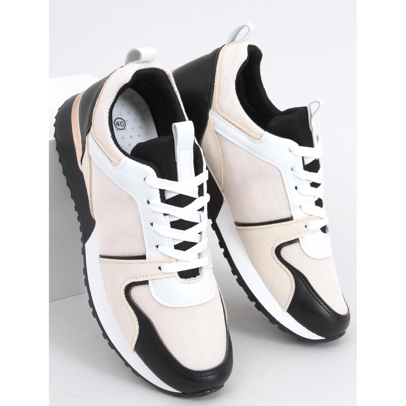 Montse SCHWARZ / BEIGE Turnschuhe 1