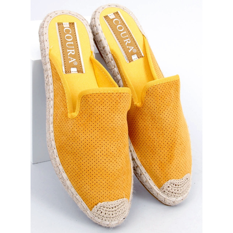 Carmen Gelbe Espadrilles Damenhausschuhe 2