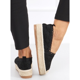 Alice schwarze Espadrilles aus Spitze 2