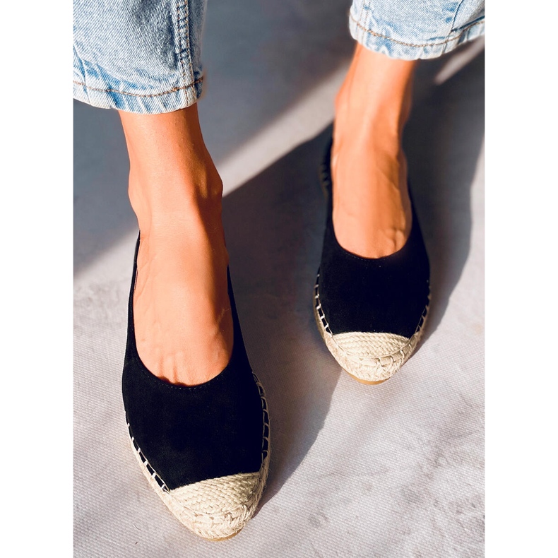 Camino Black Damen-Espadrilles schwarz 1