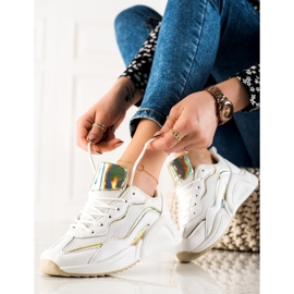 TRENDI Sneaker mit Holo-Effekt weiß 1