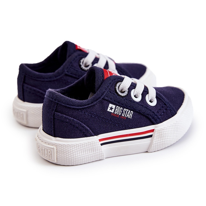 Niedrige Turnschuhe für Kinder Big Star JJ374163 Marineblau 1