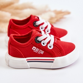 Kinder Low Sneakers Big Star JJ374162 Rot 5