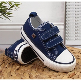 Turnschuhe mit Klettverschluss Big Star Jr HH374097 marineblau navy blau 2