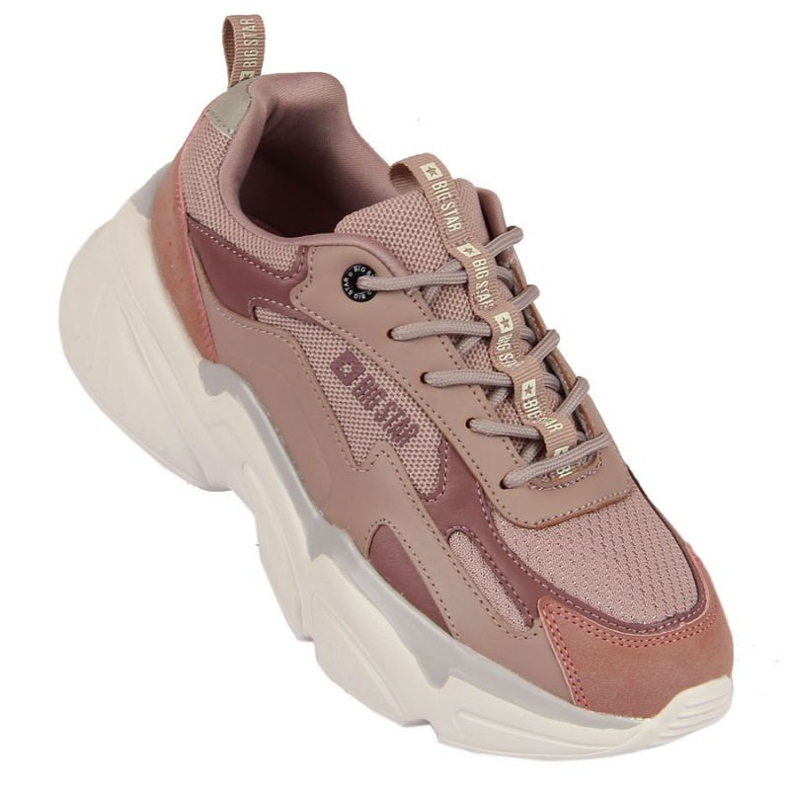 Sportschuhe auf der Plattform Big Star W HH274258 rosa mehrfarbig 1