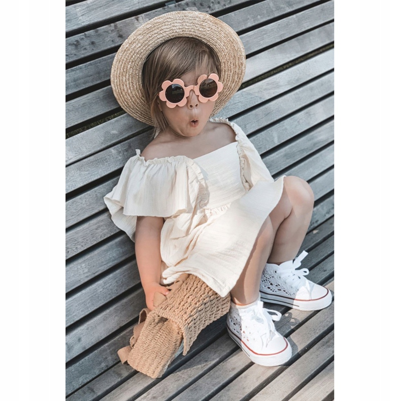 Hohe Sneakers für Kinder mit Spitze Weiß Roly-Poly 3