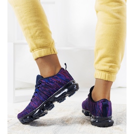 Lila Turnschuhe von Anya marineblau rosa 2