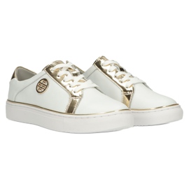 Filippo Stilvolle Ledersneaker DP3617 / 22 WH weiß 3