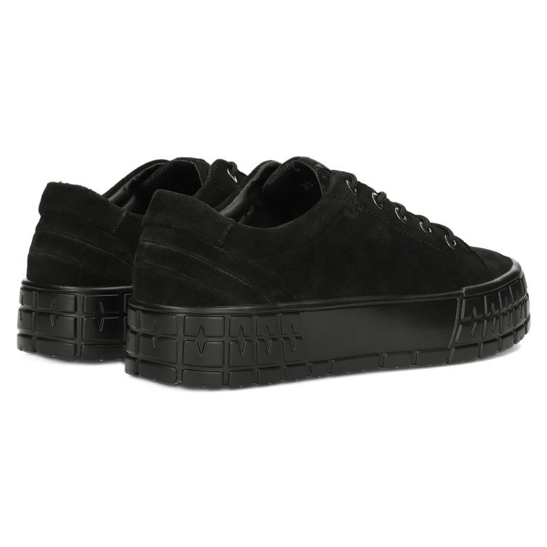 Filippo Damen -Leder -Sneaker DP3527/22 Bk Schwarz 4