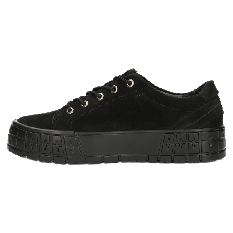 Filippo Damen -Leder -Sneaker DP3527/22 Bk Schwarz 1
