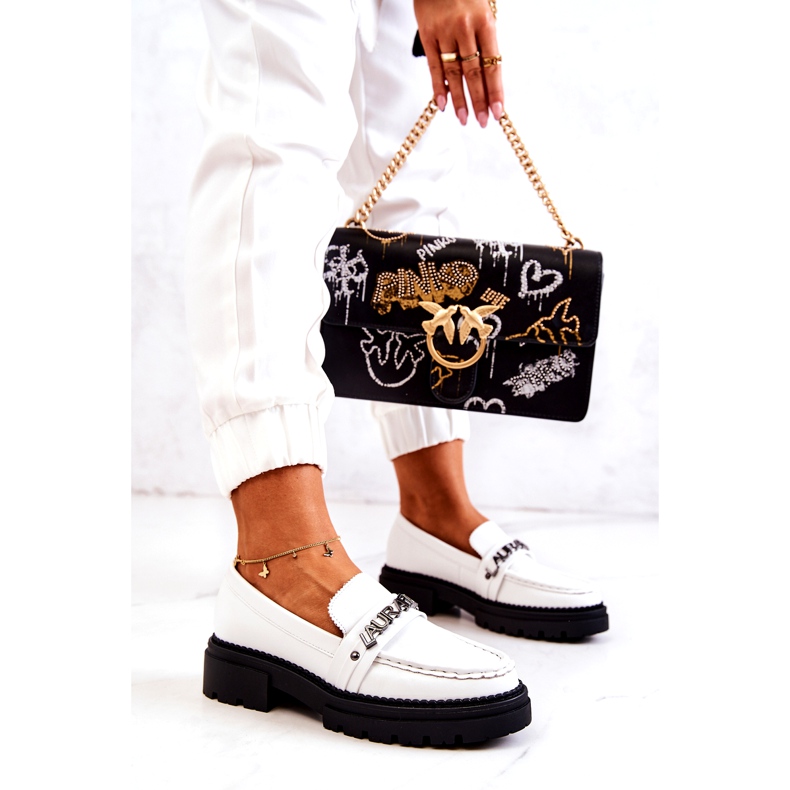 La.Fi Frauenschuhe Öko-Objektiv weißer Ledereinsatz 1