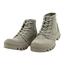 Hohe Lederturnschuhe Filippo DPT3523 / 22 GR Grau 2