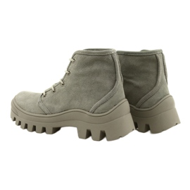 Hohe Lederturnschuhe Filippo DPT3523 / 22 GR Grau 5