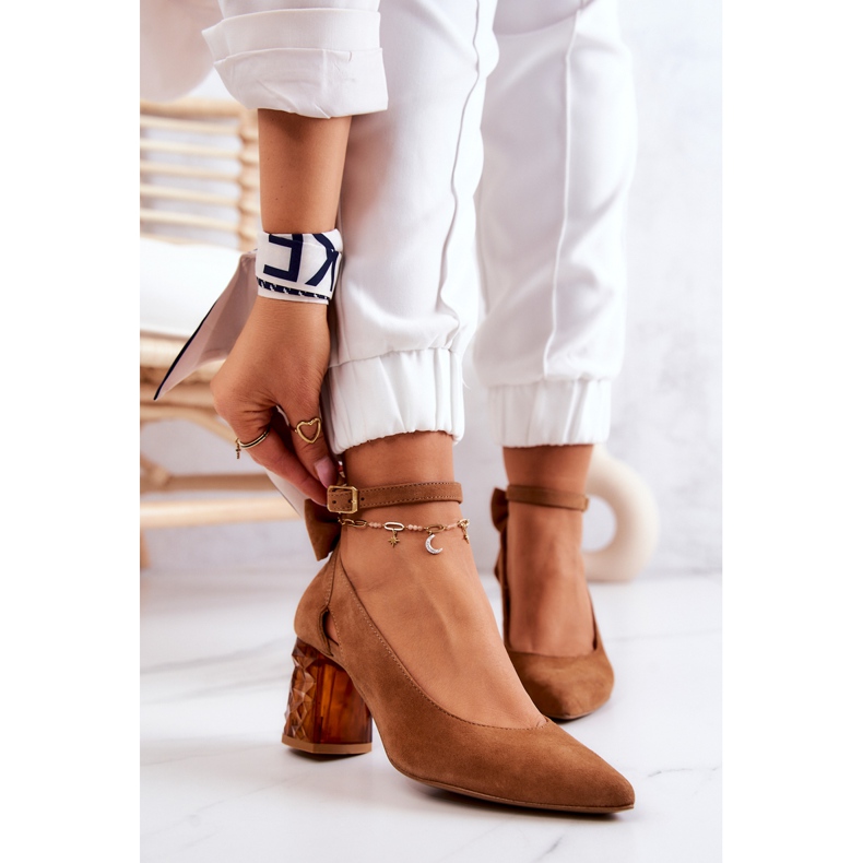 Wildlederpumps mit Schleife Maciejka 05059-29 Braun 2