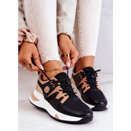 Vinceza Sportschuhe Sneakers Schwarz Imperio 1