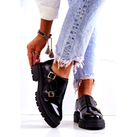 PL5 Lederschuhe mit Schnalle La.Fi Black Leonie schwarz 2