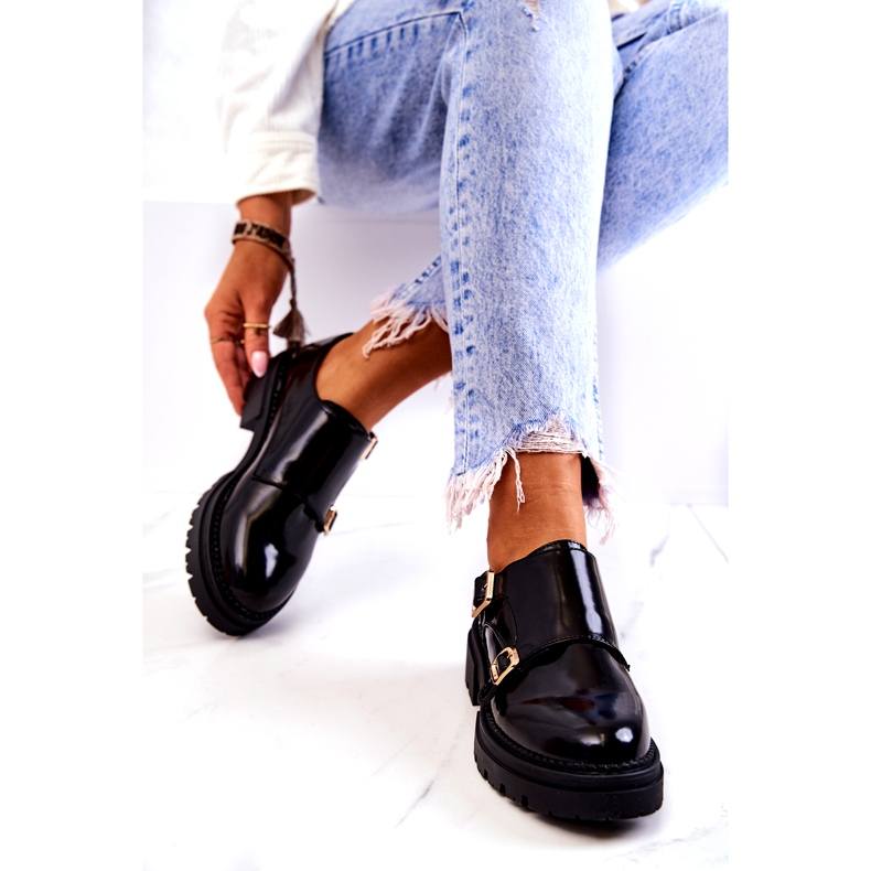 PL5 Lederschuhe mit Schnalle La.Fi Black Leonie schwarz 4