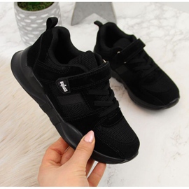 Schwarze Befado Jr BEF25A Sportschuhe mit Klettverschluss 1