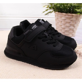 Schuhe mit Klettverschluss American Club Jr AM788A schwarz 2
