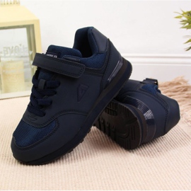 Schuhe mit Klettverschluss American Club Jr. AM788B marineblau navy blau 2