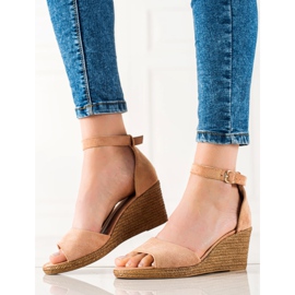 W. Potocki Keilsandalen aus Wildleder Potocki beige 1