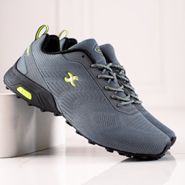 I-CAX Bequeme Trekkingschuhe grau 2