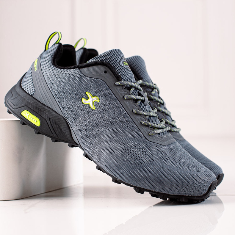 I-CAX Bequeme Trekkingschuhe grau 2