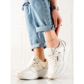 Diamantique Beige Turnschuhe 1