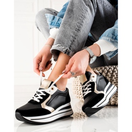 TRENDI Stylische Sneaker schwarz 1