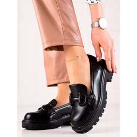 Seastar Modische Halbschuhe auf der Plattform schwarz 1