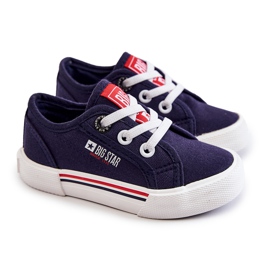 Niedrige Turnschuhe für Kinder Big Star JJ374168 Marineblau 1