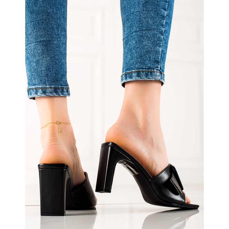 Hochhackige Vinceza-Sandalen schwarz 2