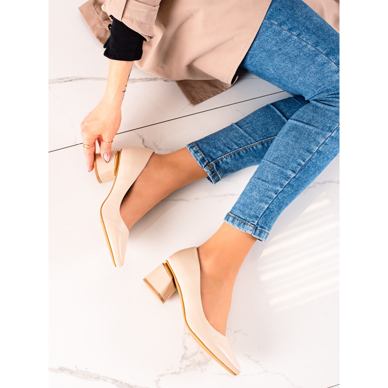 Seastar Pumps mit Öko-Leder beige 1