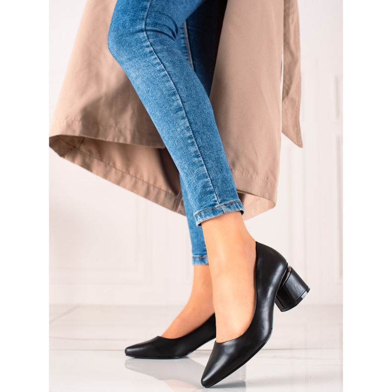 Seastar Pumps mit Öko-Leder schwarz 1