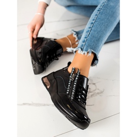 Goodin Sneakers aus Leder mit Reißverschluss schwarz 2