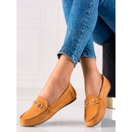 TRENDI Bequeme Halbschuhe mit Ornament braun 1