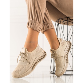 TRENDI Hellbeige Turnschuhe 2