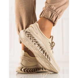 TRENDI Hellbeige Turnschuhe 1