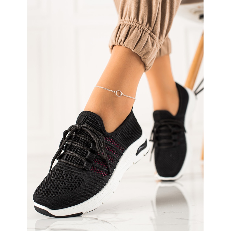 TRENDI Sportschuhe zum Hineinschlüpfen schwarz 1