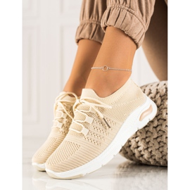 TRENDI Sportschuhe zum Hineinschlüpfen beige 1