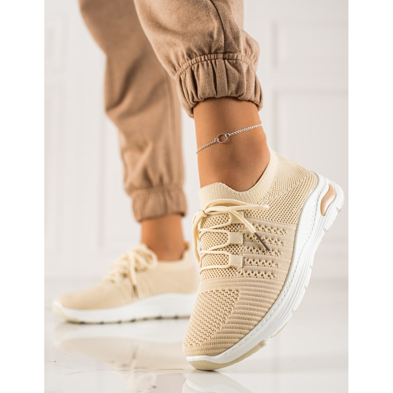 TRENDI Sportschuhe zum Hineinschlüpfen beige 2