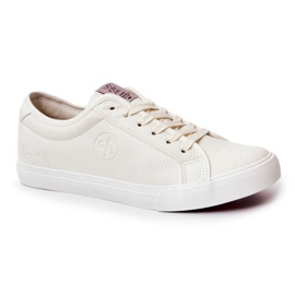 Herren Leder Sneakers Cross Jeans JJ1R4023C Weiß 1